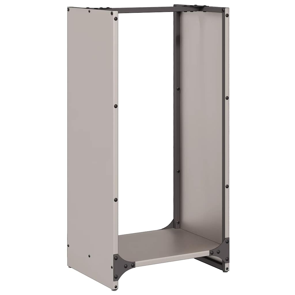 vidaXL Stojak na drewno opałowe 40x30x80 cm Stal nierdzewna
