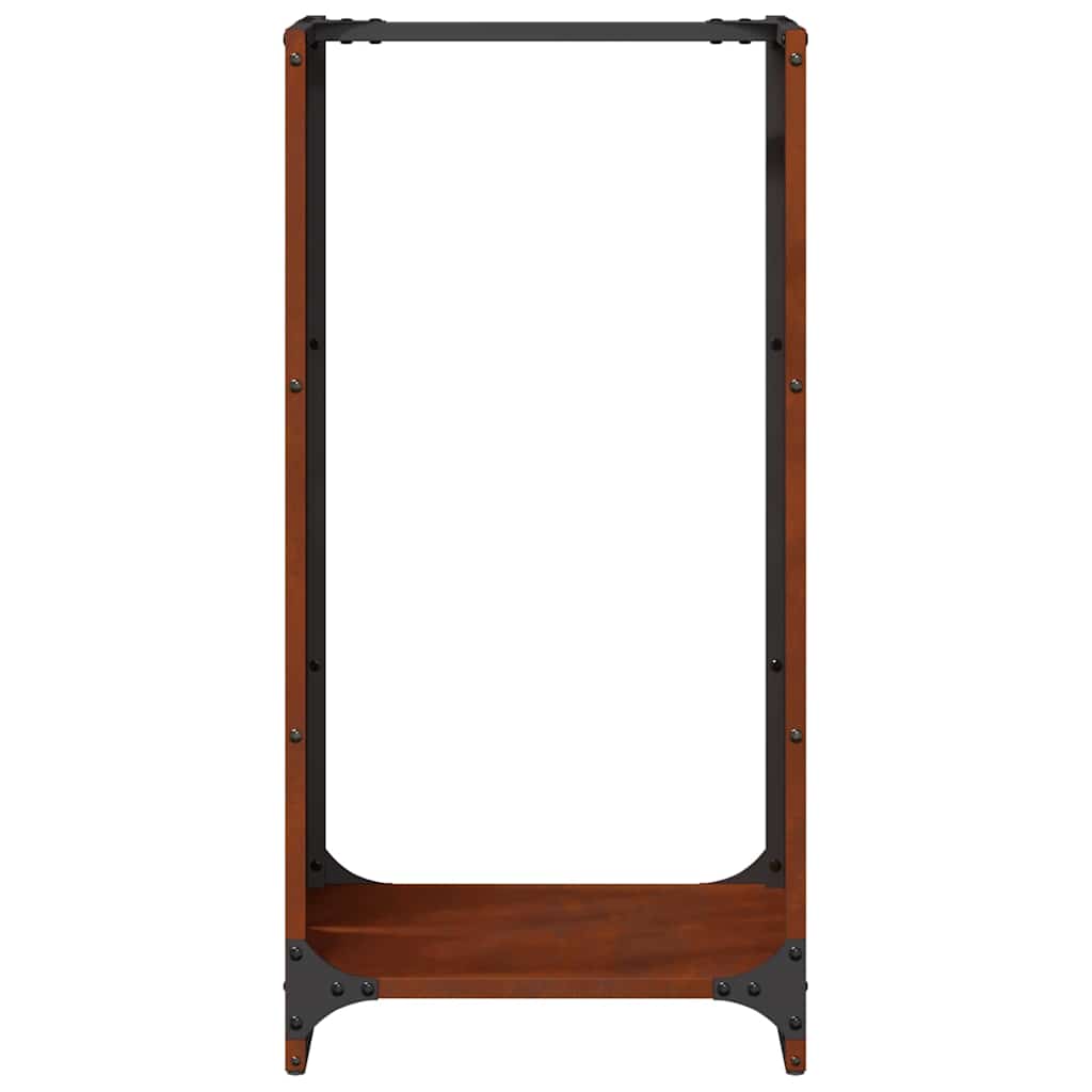 vidaXL Stojak na drewno opałowe 40x30x80 cm Stal nierdzewna