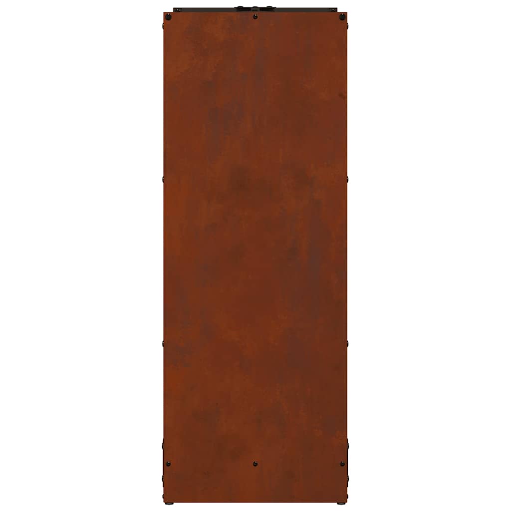 vidaXL Stojak na drewno opałowe 40x30x80 cm Stal nierdzewna