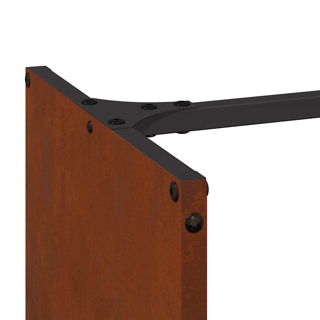 vidaXL Stojak na drewno opałowe 40x30x80 cm Stal nierdzewna