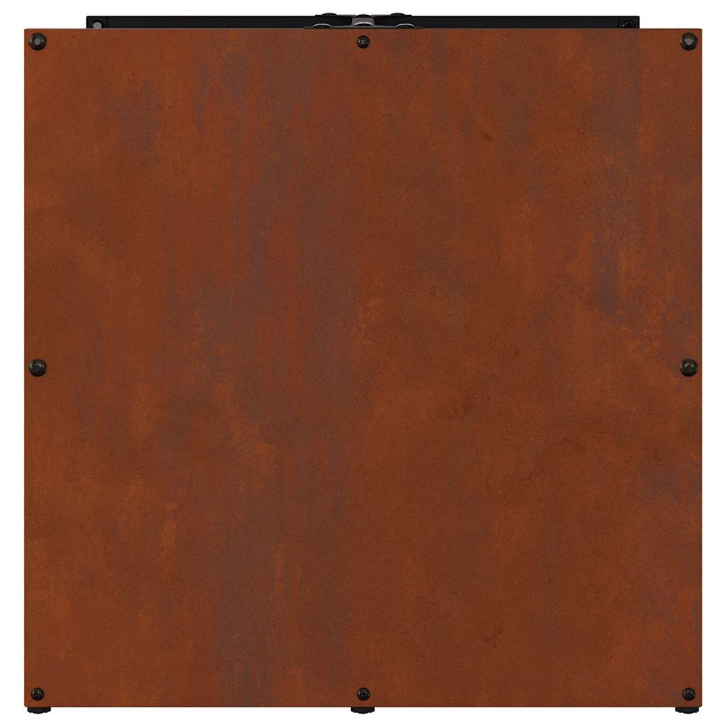 vidaXL Stojak na drewno opałowe 40x40x40 cm Stal nierdzewna