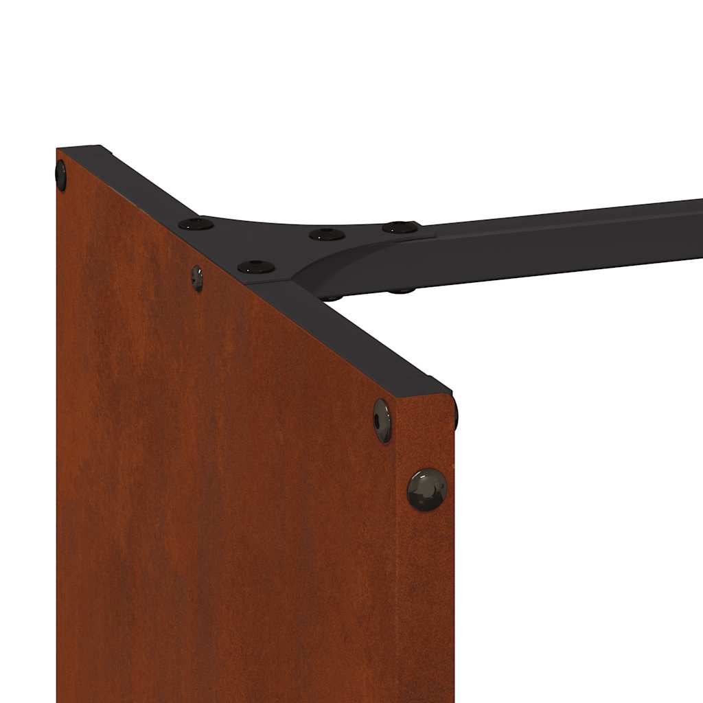vidaXL Stojak na drewno opałowe 40x40x40 cm Stal nierdzewna