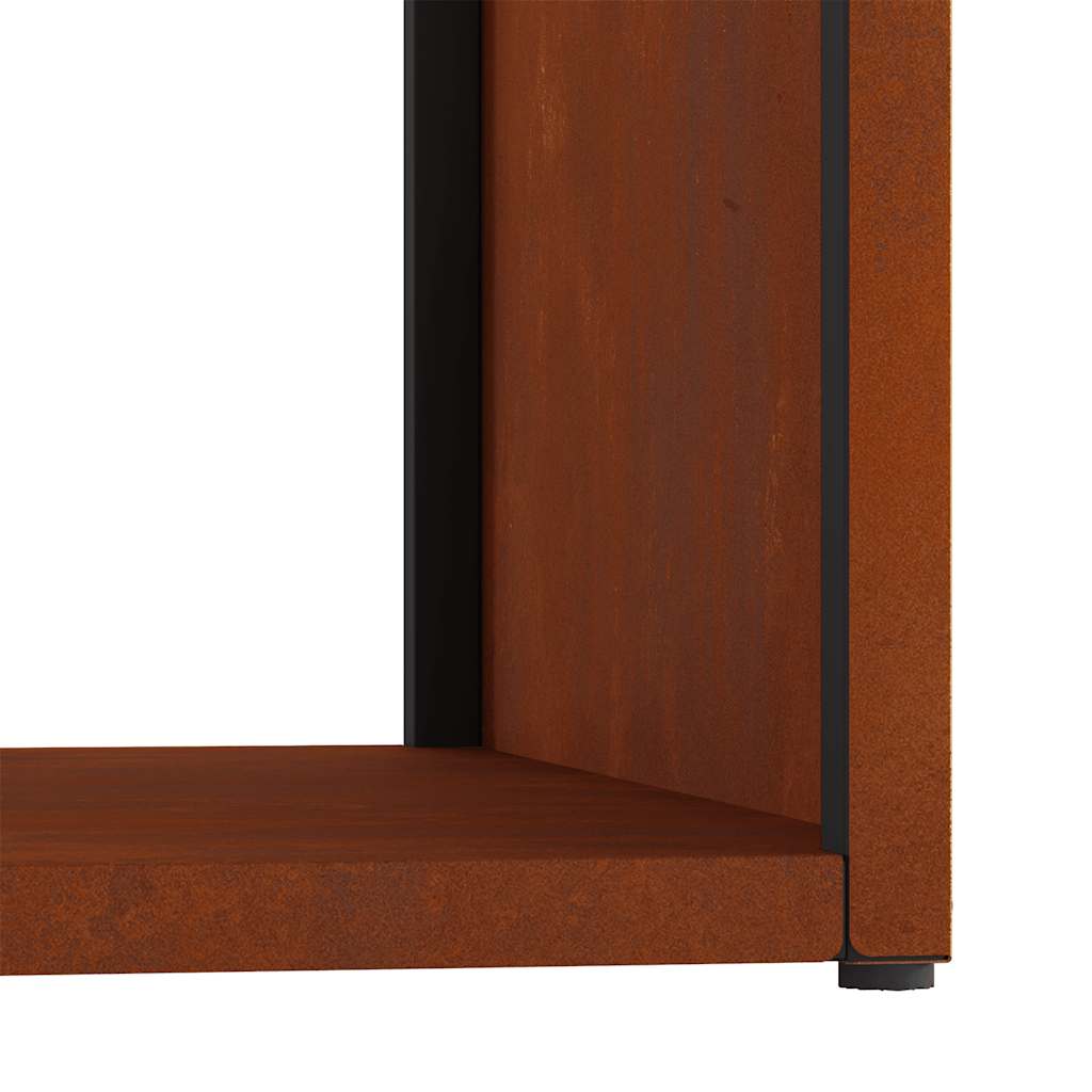 vidaXL Stojak na drewno opałowe 40x40x40 cm Stal nierdzewna