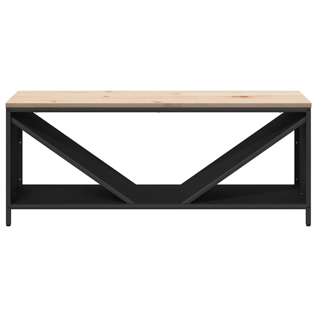 vidaXL Stojak na drewno opałowe z drewnianym blatem, 100,5x35,5x40 cm