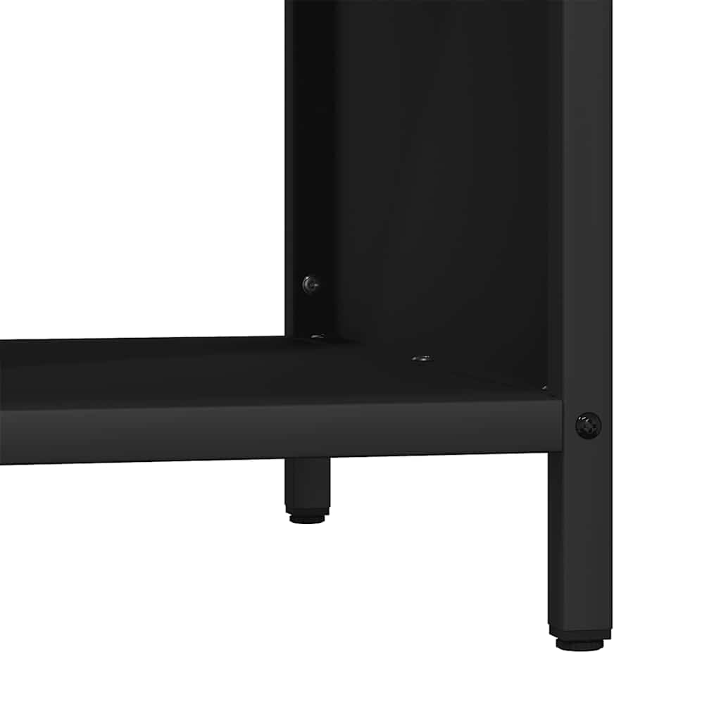 vidaXL Stojak na drewno opałowe z drewnianym blatem, 100,5x35,5x40 cm