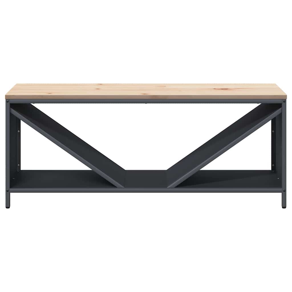 vidaXL Stojak na drewno opałowe z drewnianym blatem, 100,5x35,5x40 cm