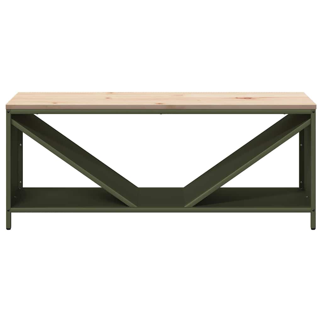 vidaXL Stojak na drewno opałowe z drewnianym blatem, 100,5x35,5x40 cm