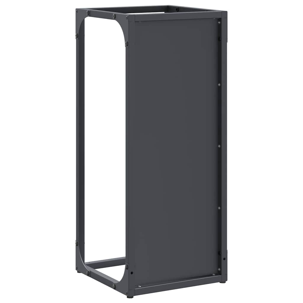 vidaXL Stojak na drewno opałowe antracyt 25x25x60 cm