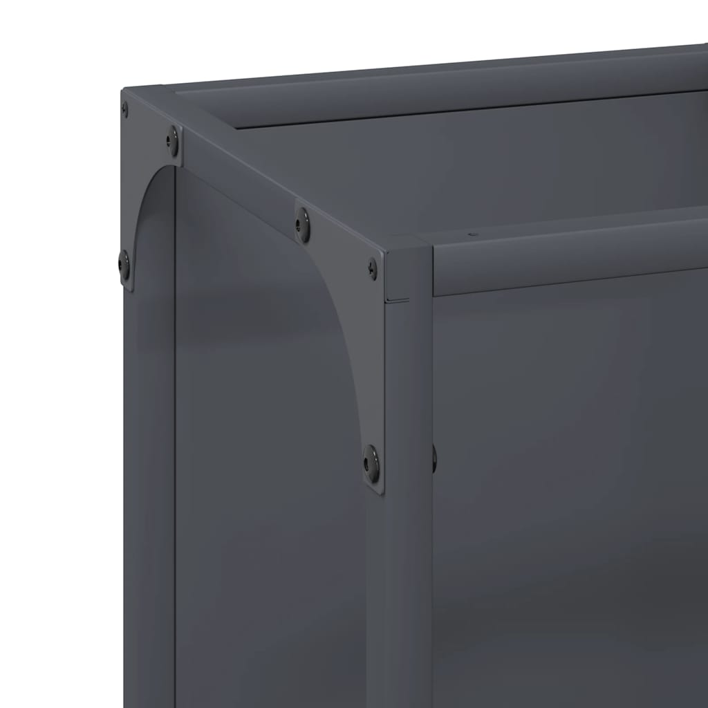 vidaXL Stojak na drewno opałowe antracyt 25x25x60 cm