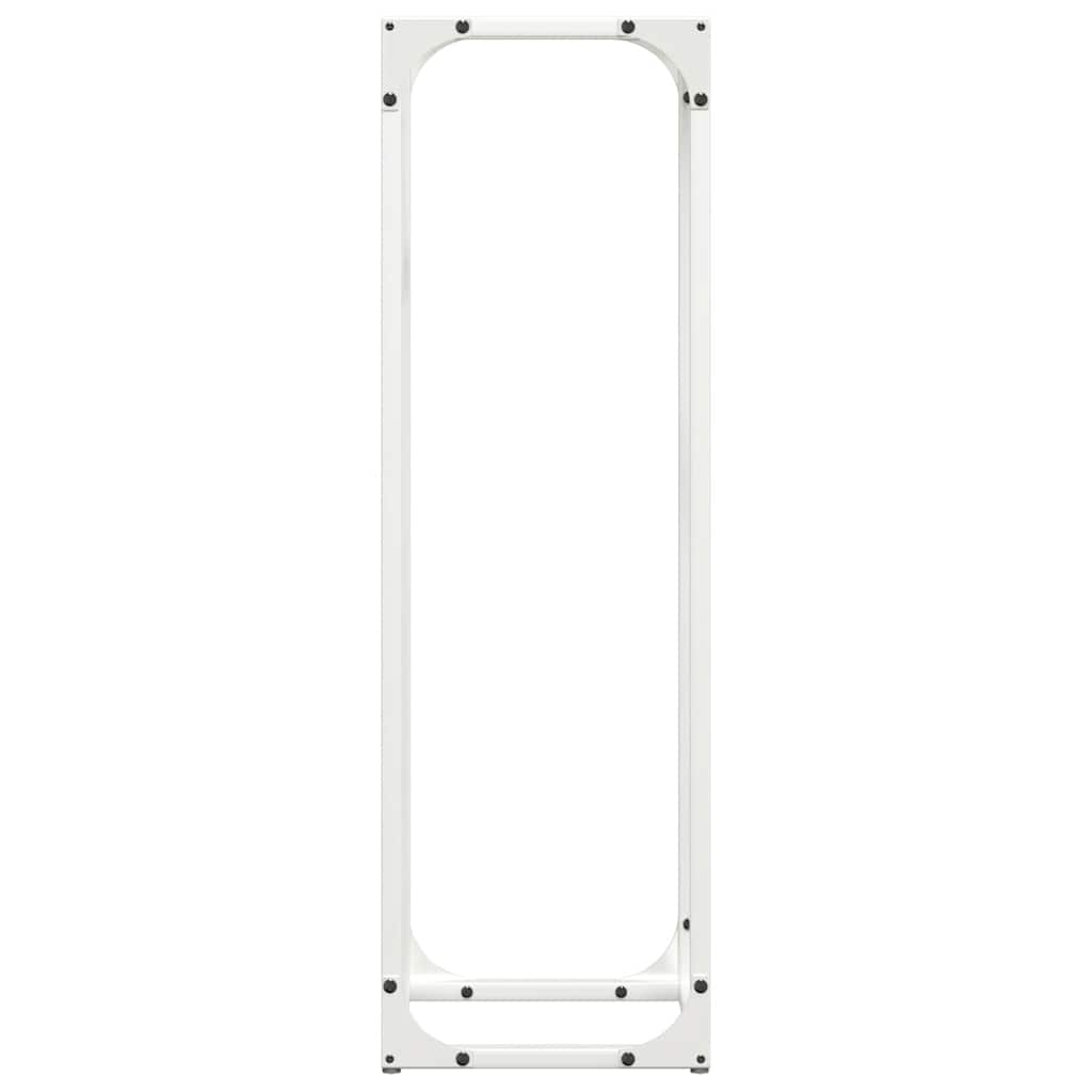 vidaXL Stojak na drewno opałowe biały 25x25x80 cm
