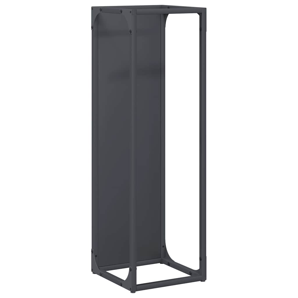 vidaXL Stojak na drewno opałowe antracyt 25x25x80 cm