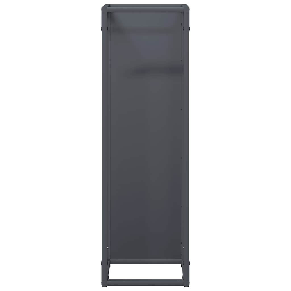 vidaXL Stojak na drewno opałowe antracyt 25x25x80 cm
