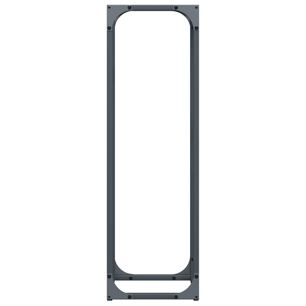 vidaXL Stojak na drewno opałowe antracyt 25x25x80 cm