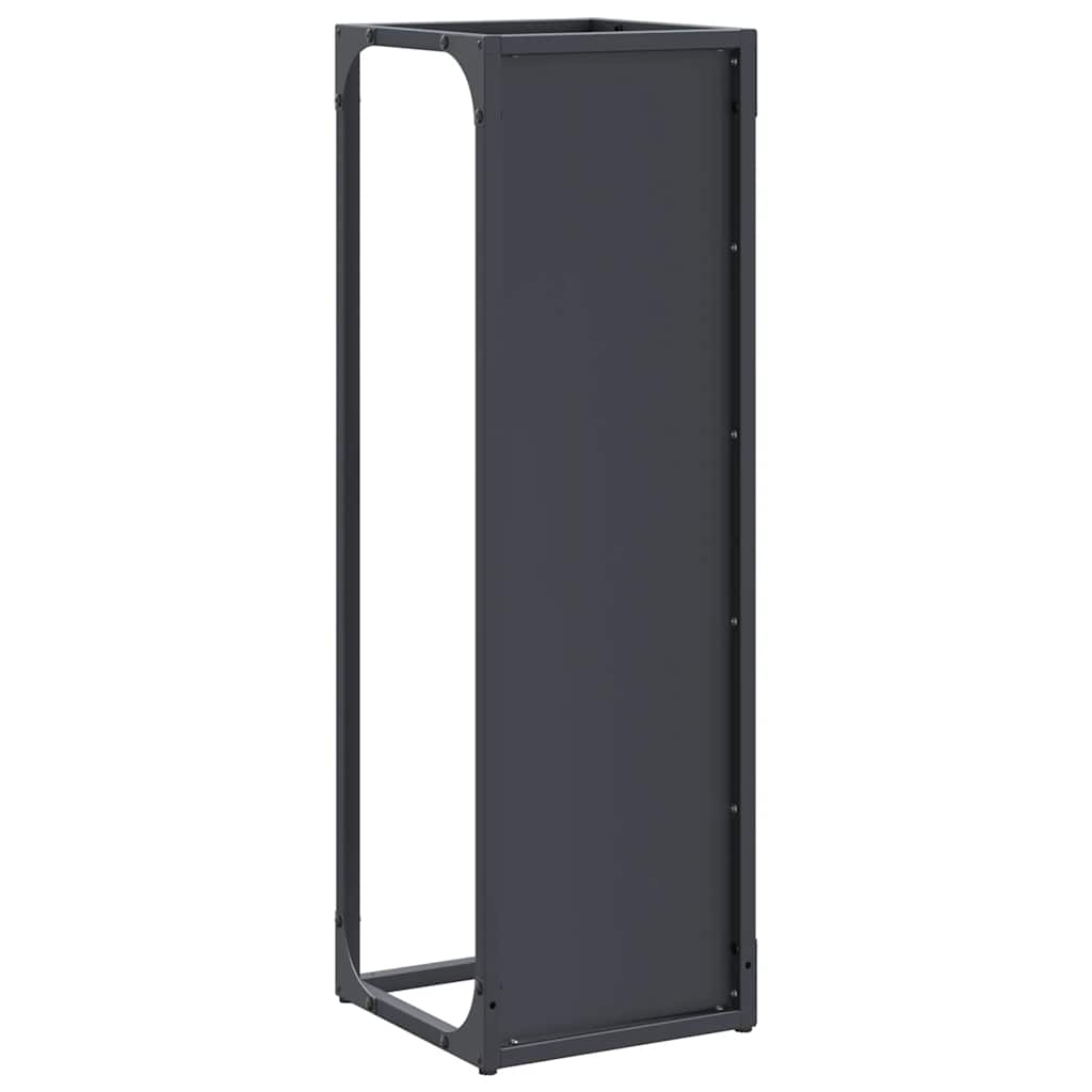 vidaXL Stojak na drewno opałowe antracyt 25x25x80 cm