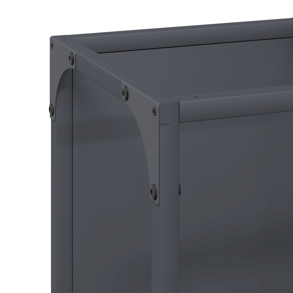 vidaXL Stojak na drewno opałowe antracyt 25x25x80 cm