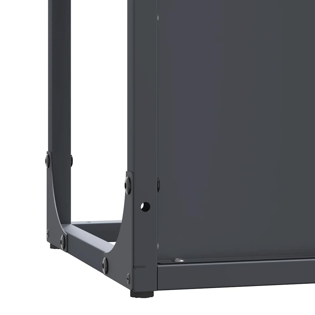 vidaXL Stojak na drewno opałowe antracyt 25x25x80 cm