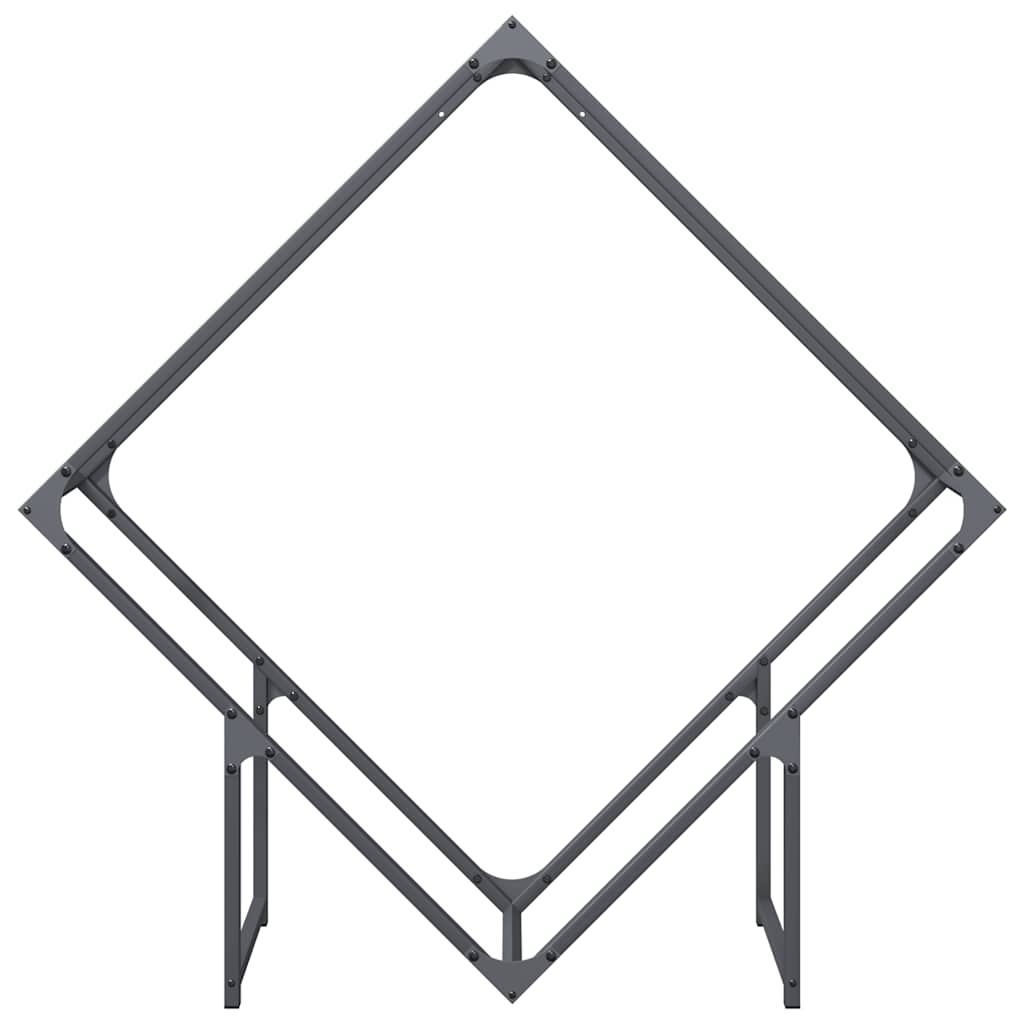 vidaXL Stojak na drewno opałowe antracyt 100x25x100 cm
