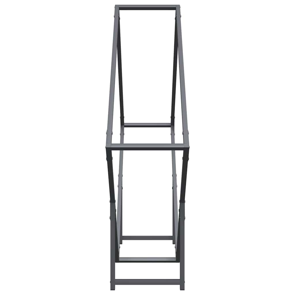 vidaXL Stojak na drewno opałowe antracyt 100x25x100 cm
