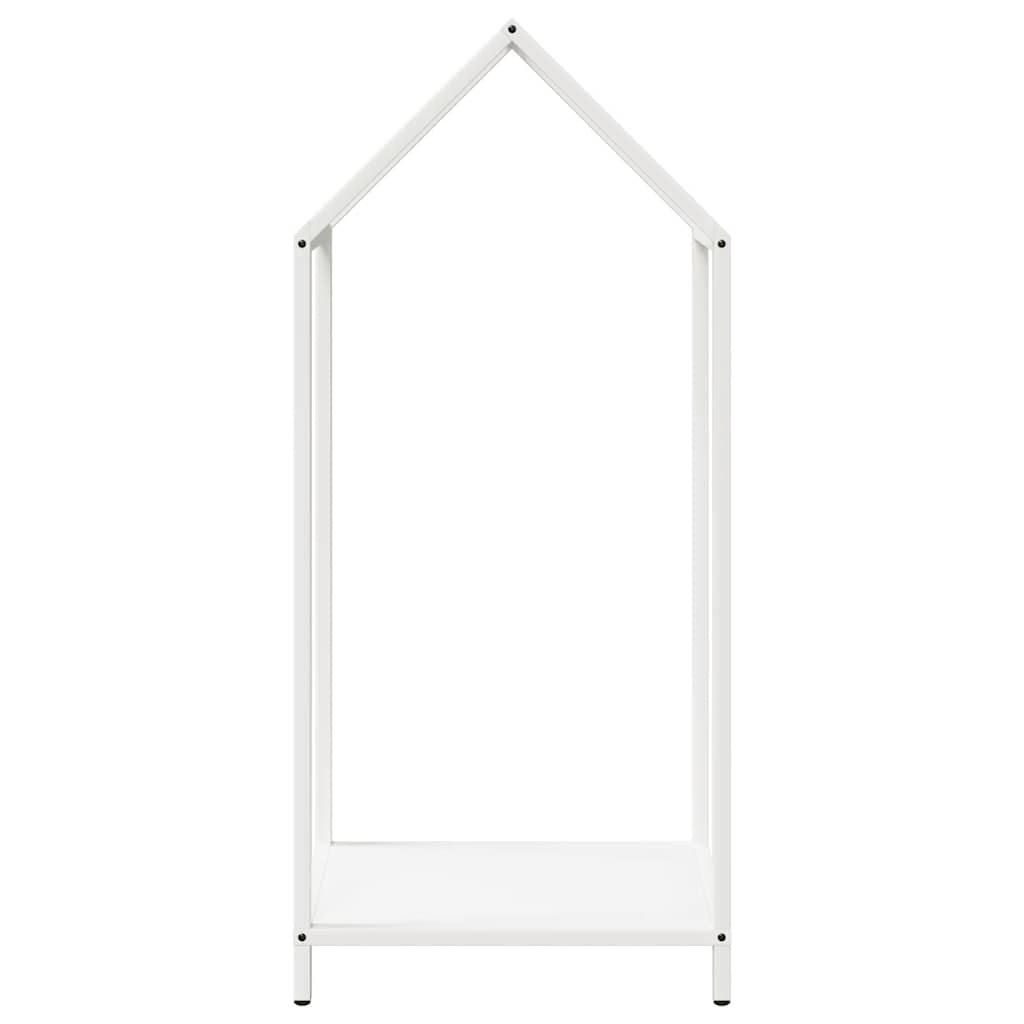 vidaXL Stojak na drewno opałowe, biały, 40x25x90 cm