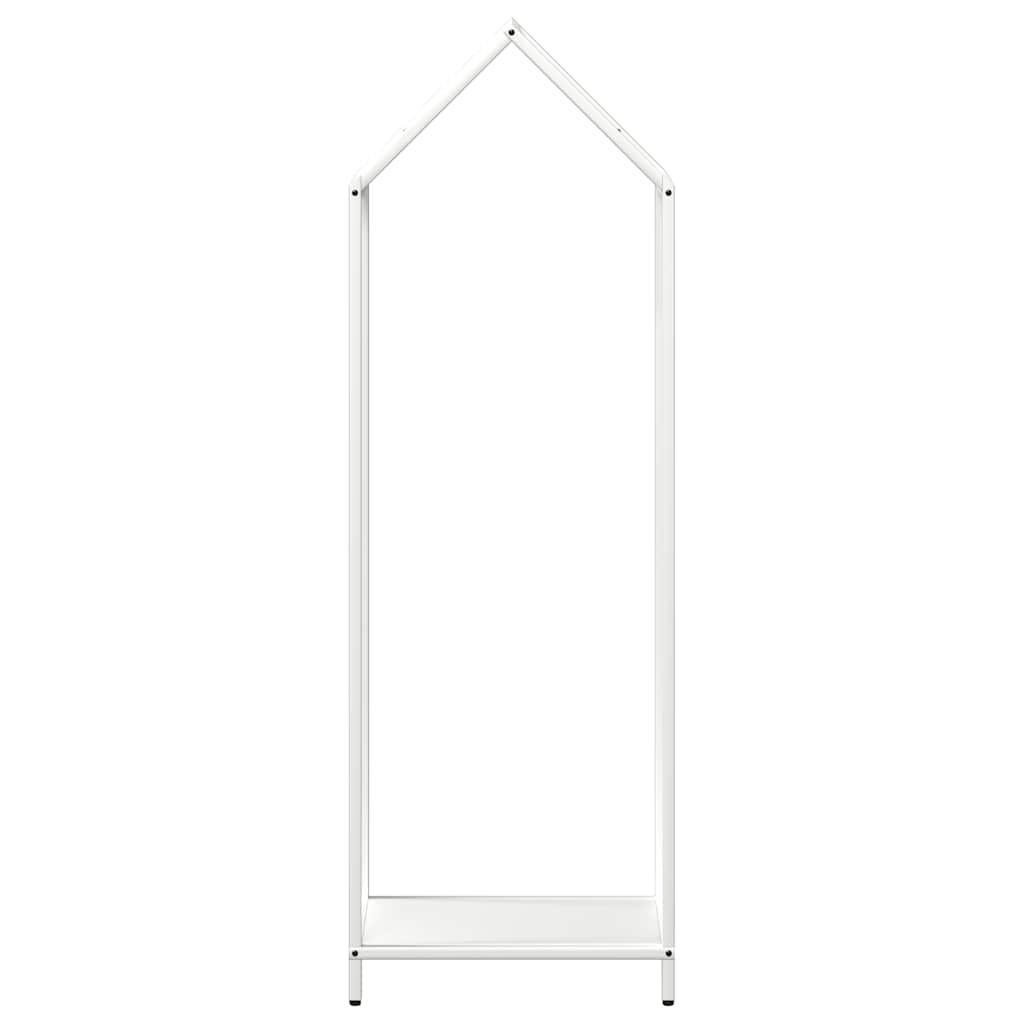 vidaXL Stojak na drewno opałowe biały 40x25x120 cm