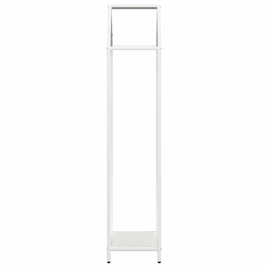 vidaXL Stojak na drewno opałowe biały 40x25x120 cm