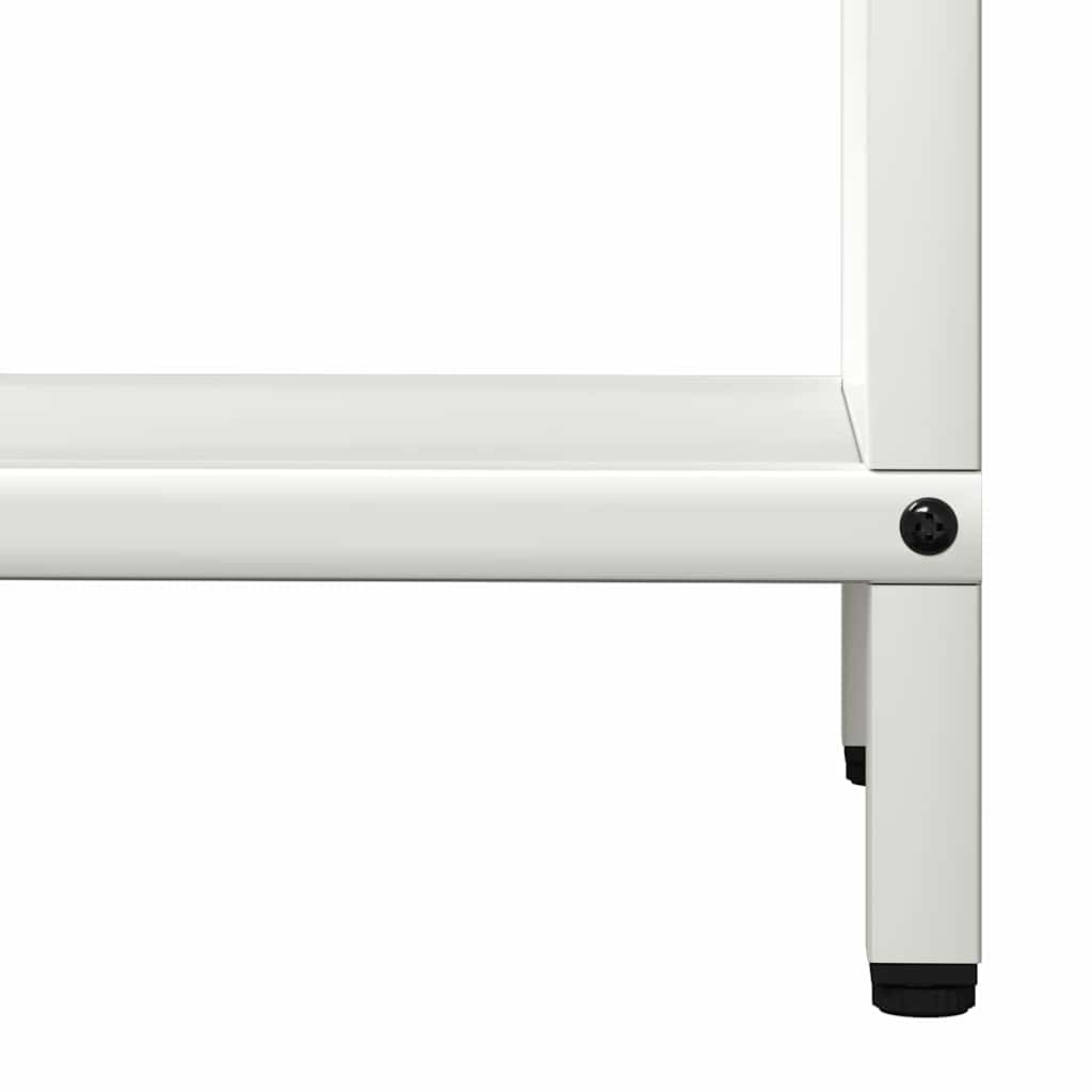 vidaXL Stojak na drewno opałowe biały 40x25x120 cm