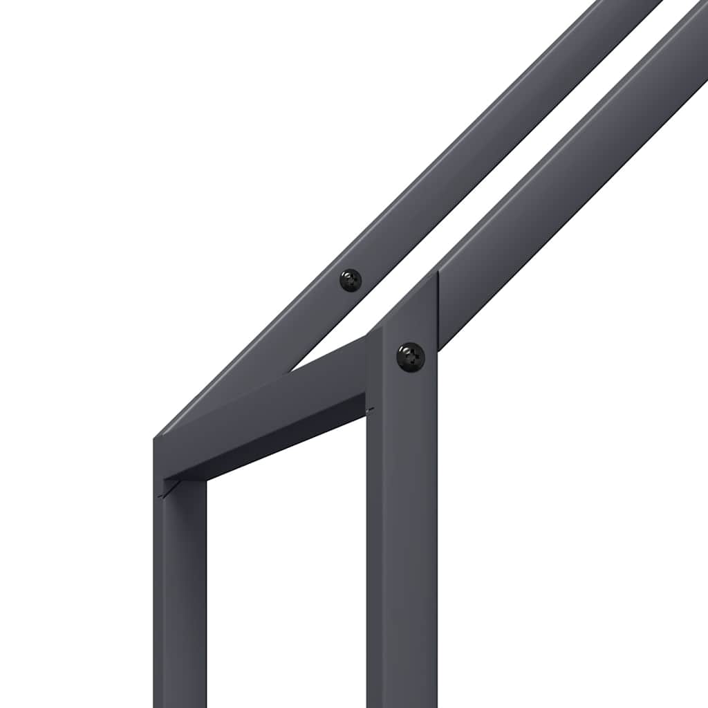 vidaXL Stojak na drewno opałowe antracyt 40x25x120 cm