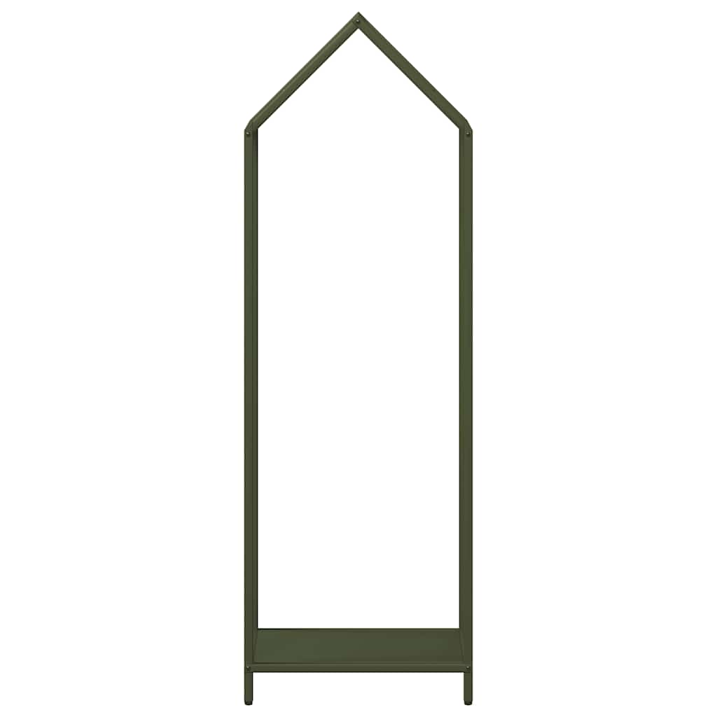 vidaXL Stojak na drewno opałowe Oliwkowy Zielony 40x25x120 cm