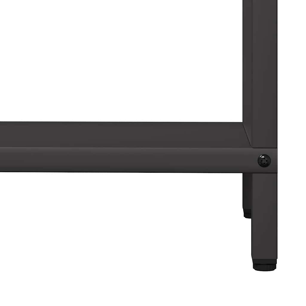 vidaXL Stojak na drewno opałowe czarny 60x25x60 cm