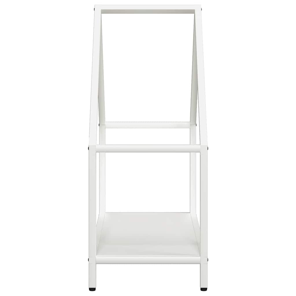 vidaXL Stojak na drewno opałowe biały 60x25x60 cm
