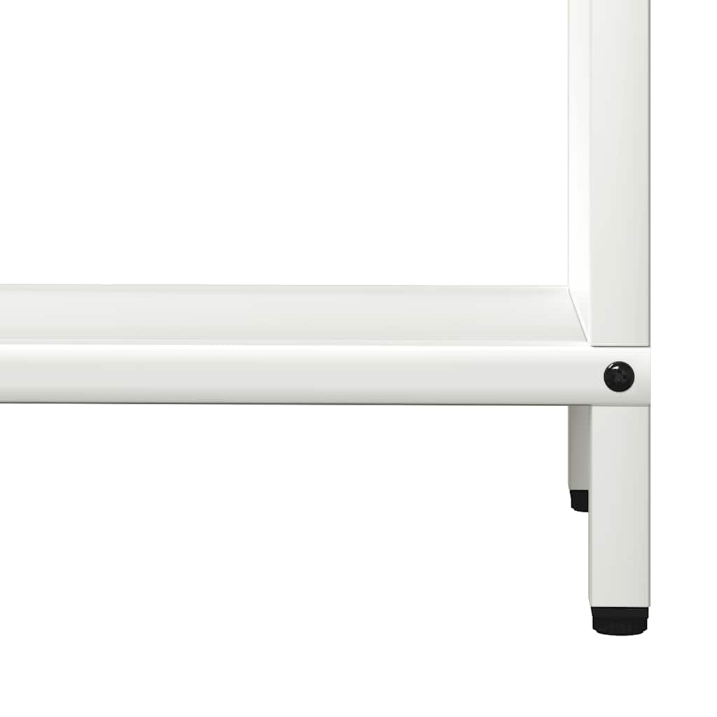 vidaXL Stojak na drewno opałowe biały 60x25x60 cm