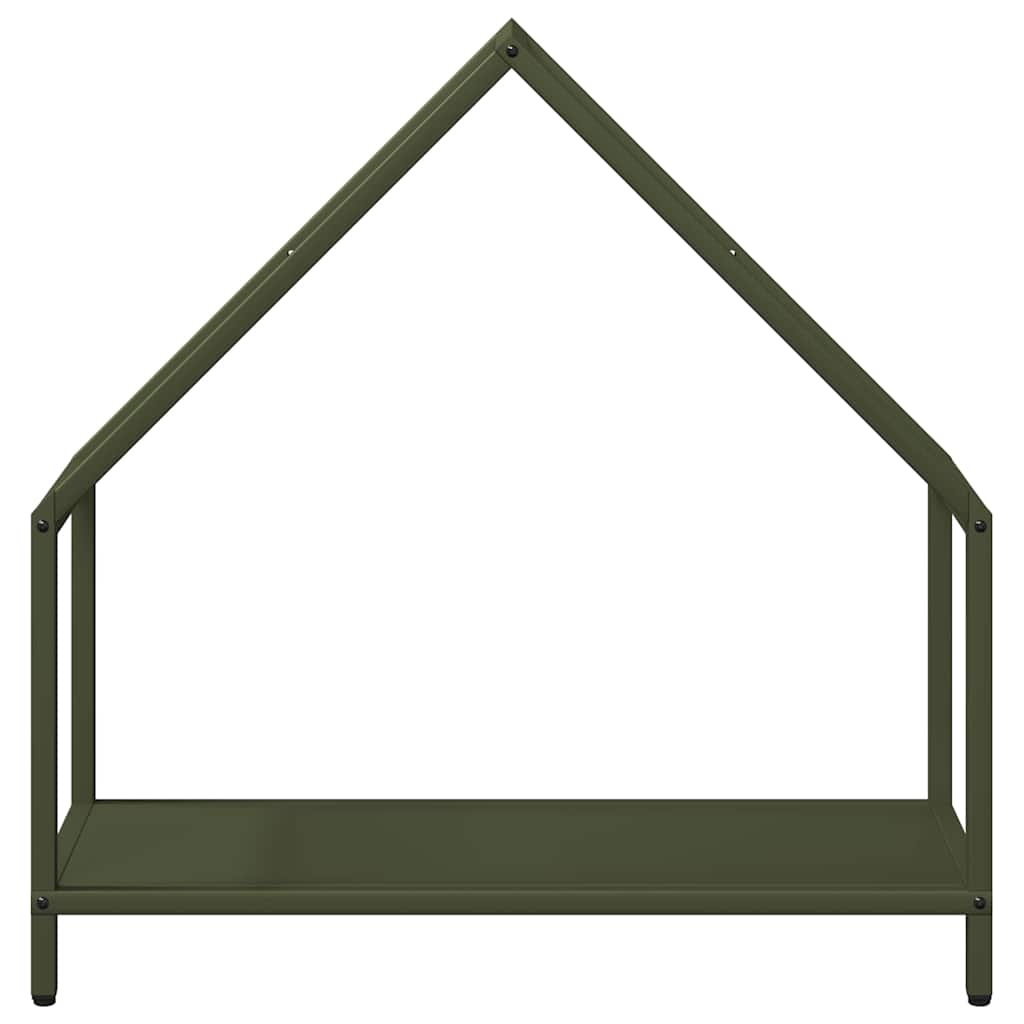 vidaXL Stojak na drewno opałowe Oliwkowo-zielony 60x25x60 cm