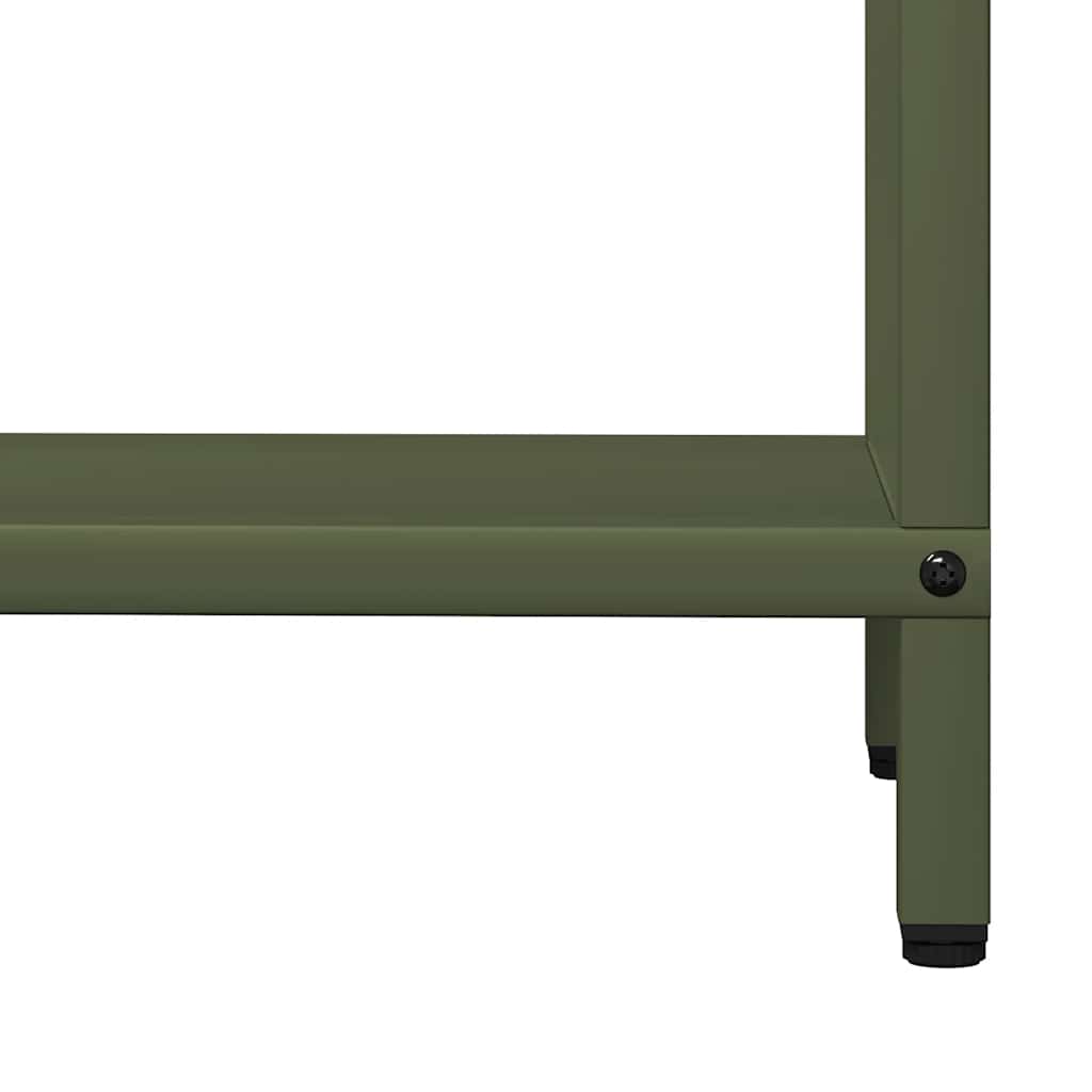 vidaXL Stojak na drewno opałowe Oliwkowo-zielony 60x25x60 cm