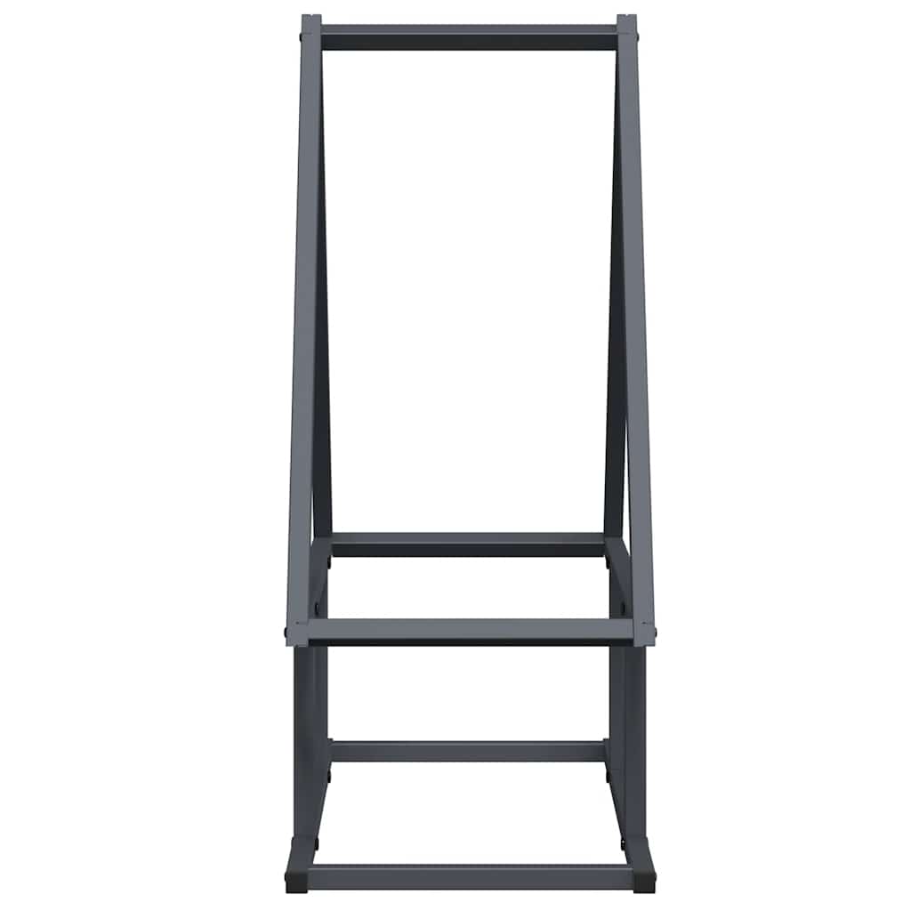 vidaXL Stojak na drewno opałowe, antracyt, 50x25x60 cm