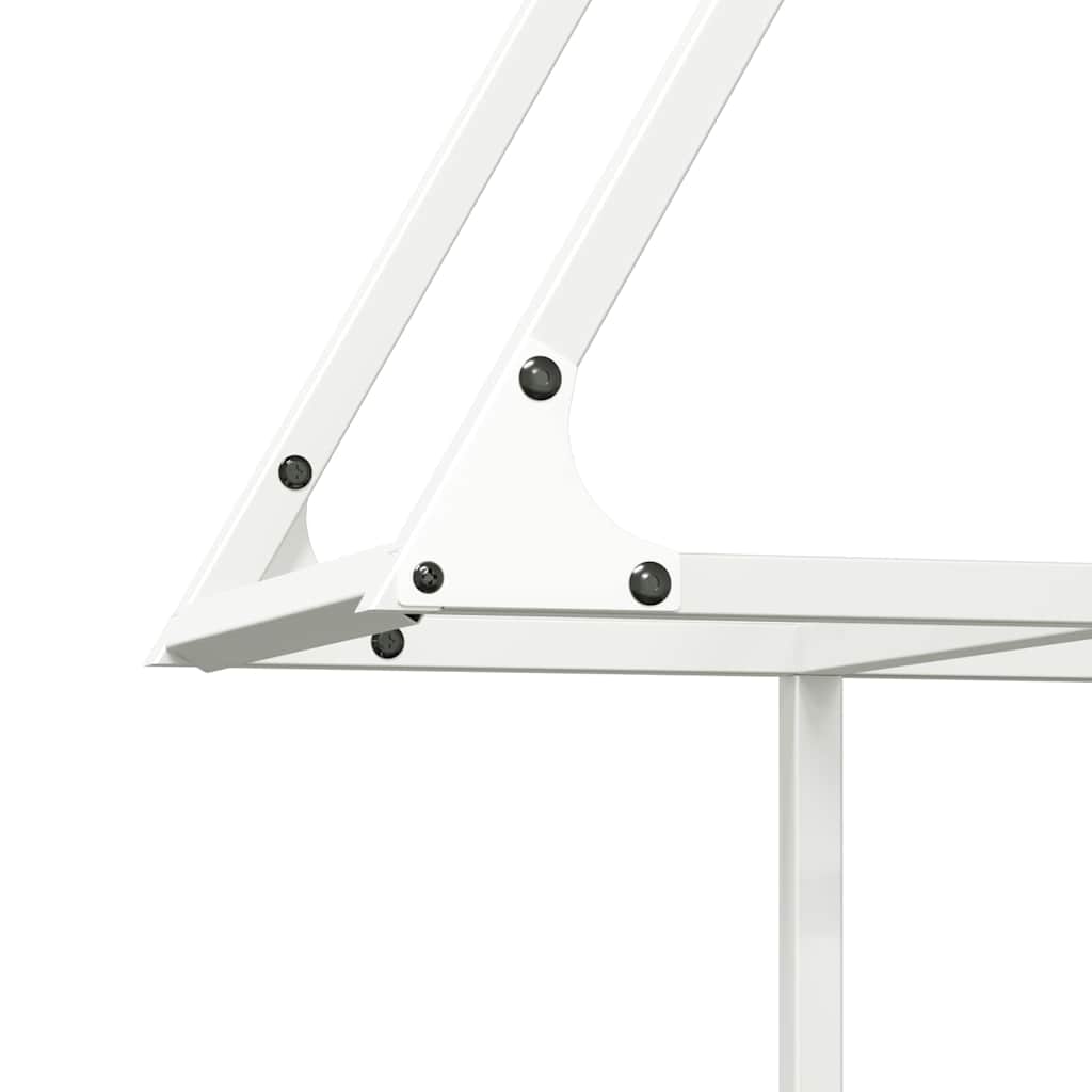vidaXL Stojak na drewno opałowe, biały, 80x25x90 cm