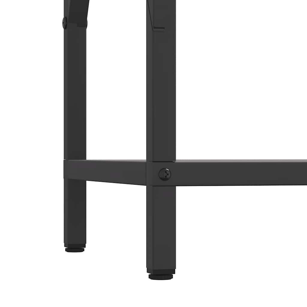 vidaXL Stojak na drewno opałowe czarny 34x25x70 cm