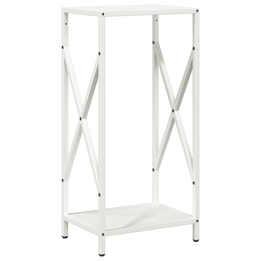 vidaXL Stojak na drewno opałowe biały 34x25x70 cm