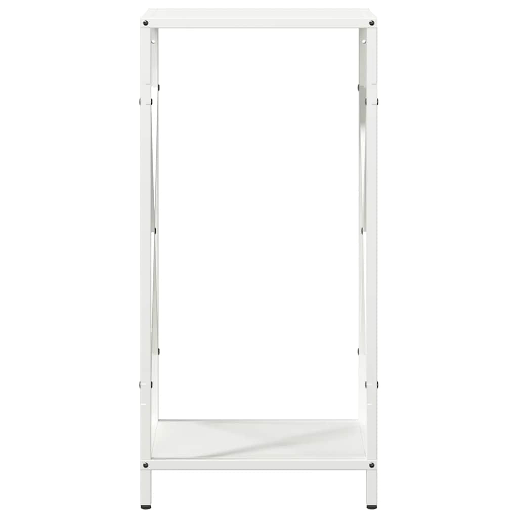 vidaXL Stojak na drewno opałowe biały 34x25x70 cm