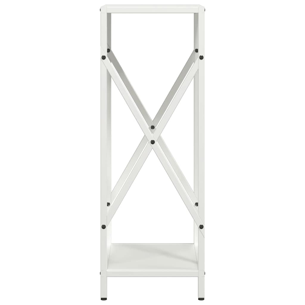 vidaXL Stojak na drewno opałowe biały 34x25x70 cm