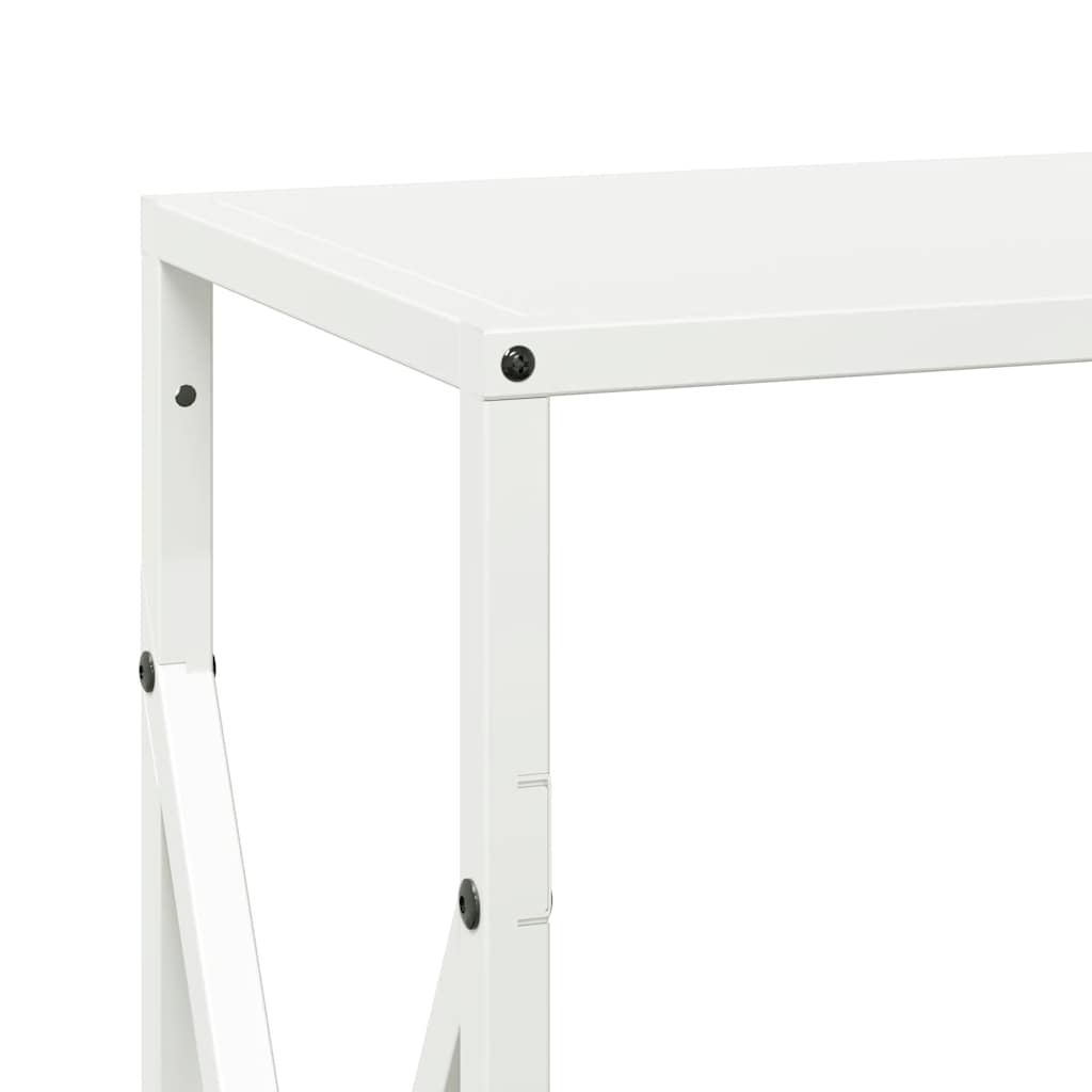 vidaXL Stojak na drewno opałowe biały 34x25x70 cm