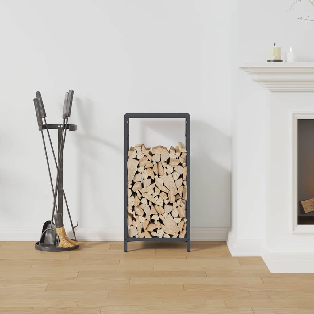 vidaXL Stojak na drewno opałowe antracyt 34x25x70 cm