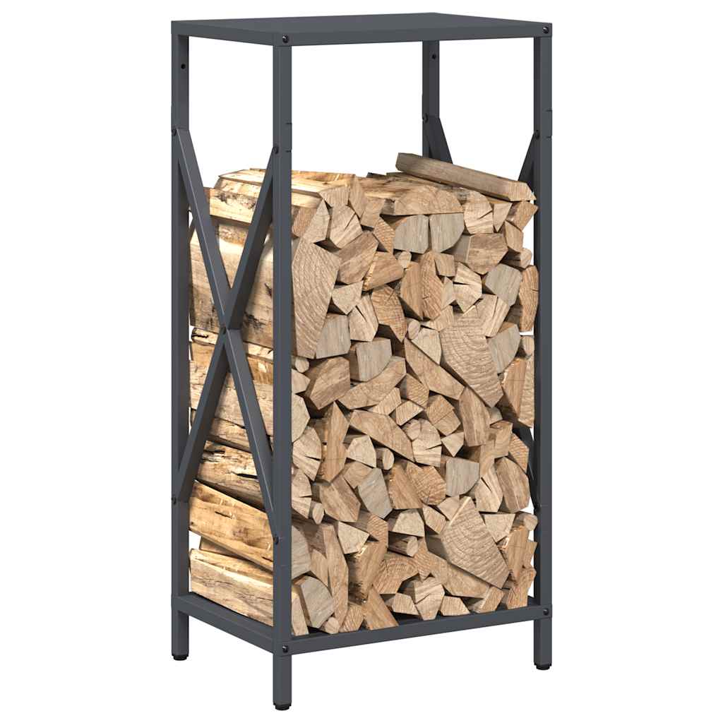 vidaXL Stojak na drewno opałowe antracyt 34x25x70 cm