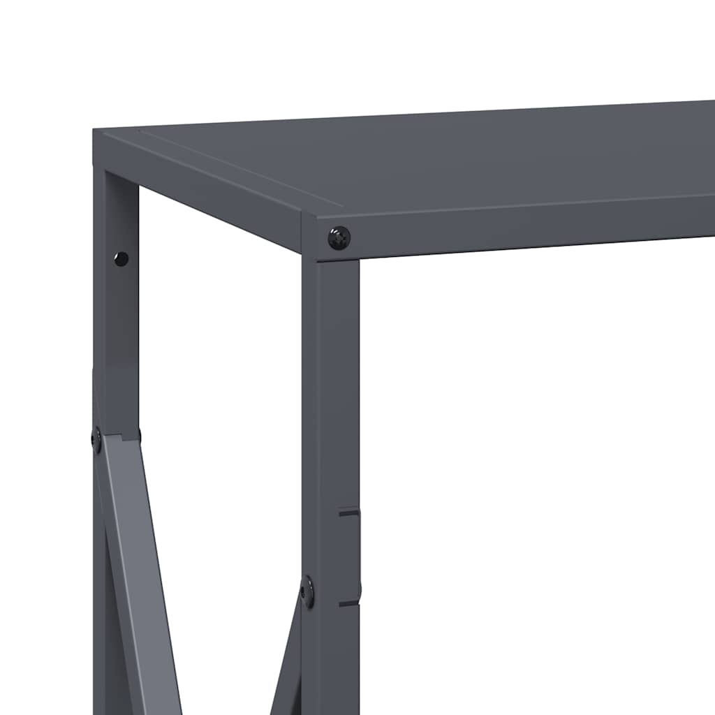 vidaXL Stojak na drewno opałowe antracyt 34x25x70 cm