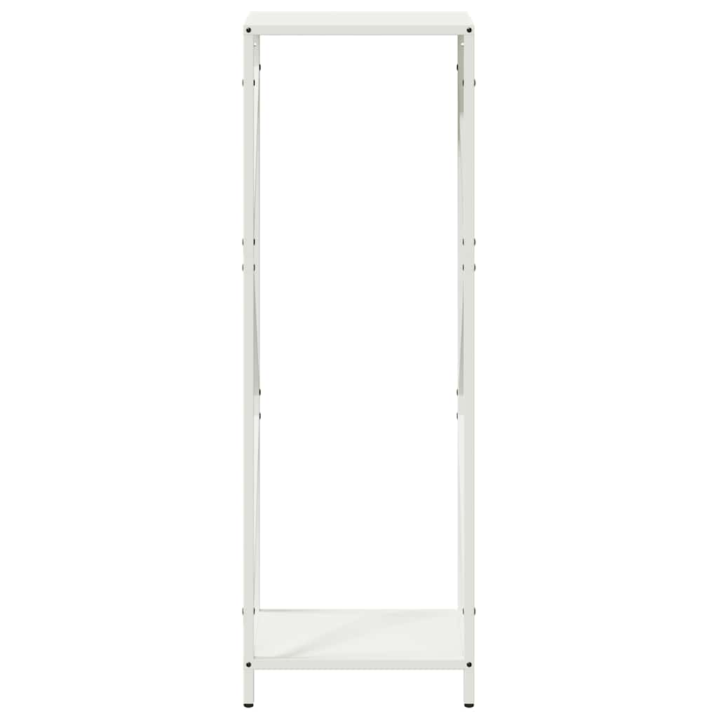 vidaXL Stojak na drewno opałowe biały 34x25x100 cm
