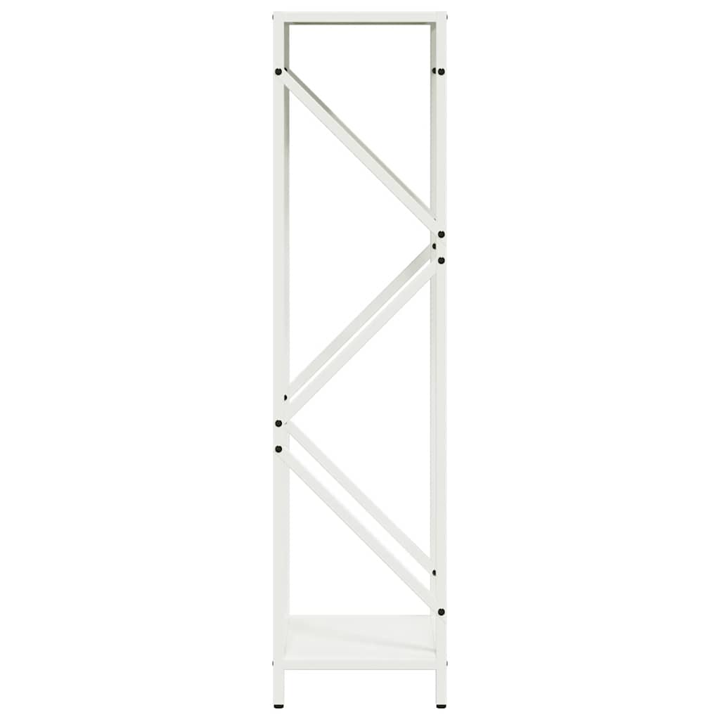 vidaXL Stojak na drewno opałowe biały 34x25x100 cm