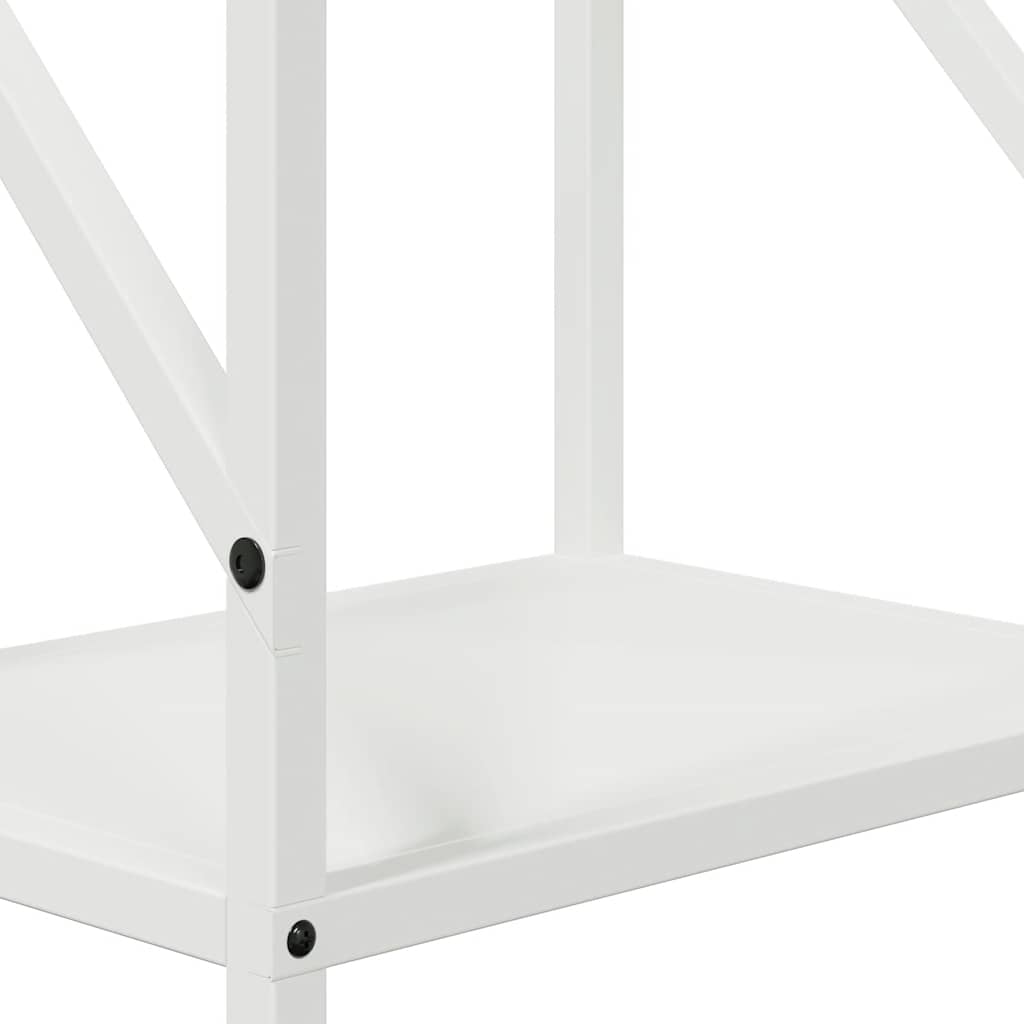vidaXL Stojak na drewno opałowe biały 34x25x100 cm