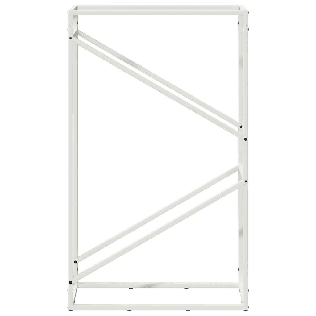 vidaXL Stojak na drewno opałowe, biały, 60x25x100 cm