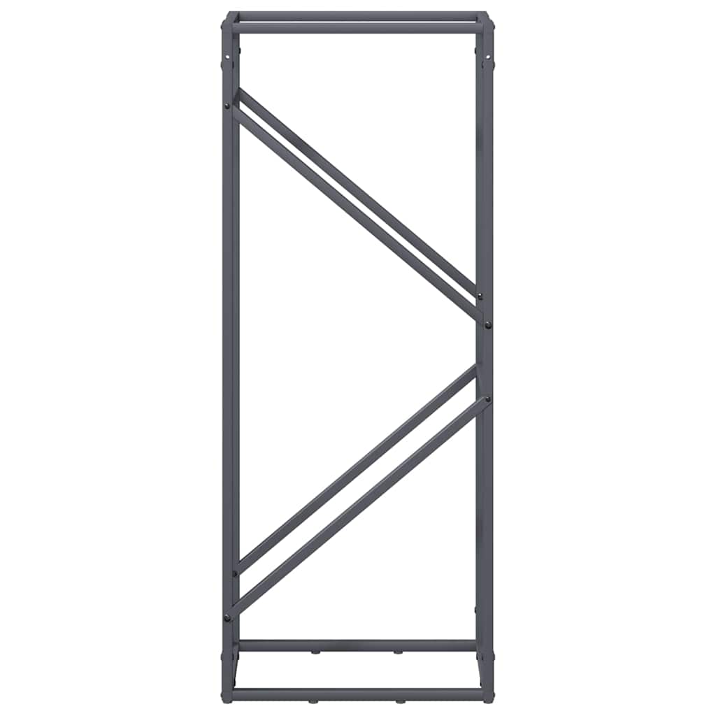vidaXL Stojak na drewno opałowe, antracyt, 40x25x100 cm
