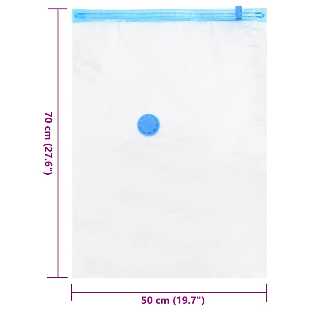 vidaXL Torby do przechowywania Montowane na ścianie 5 pcs 70 x 50 cm