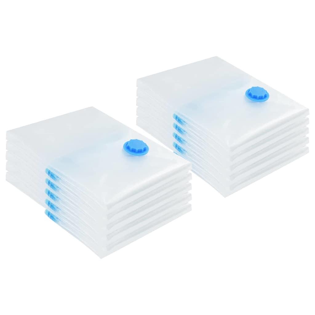 vidaXL Torby do przechowywania Montowane na ścianie 10 pcs 70 x 50 cm